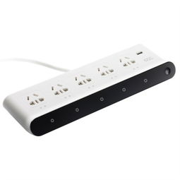 实智P1白色智能插排 办公与家电的理想配件